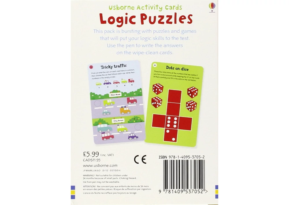 Kép 2/5 - Logic Puzzles 9781409537052 Okoskönyv-Angol-gyermek-es-ifjusagi-konyvek-Usborne