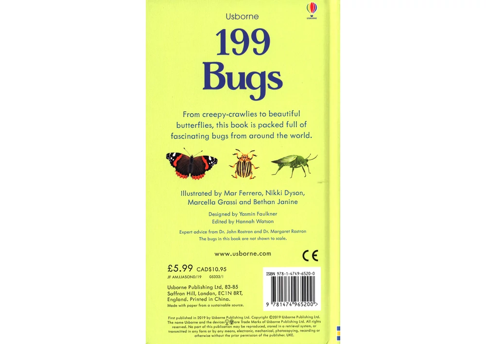 Kép 2/7 - Angol könyv, Okoskönyv, Usborne - 199 Bugs
