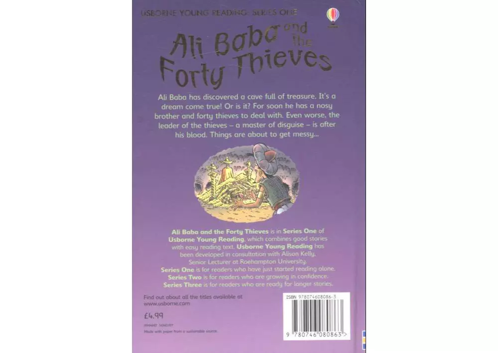 Kép 2/4 - könyv gyerekkönyv angol könyv usborne okoskönyv gyerek 9780746080863 Ali Baba and the Fourty Thieves