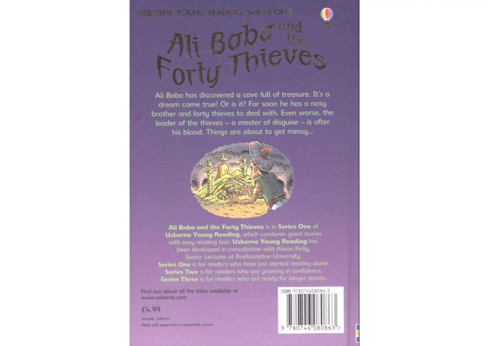 Kép 2/4 - könyv gyerekkönyv angol könyv usborne okoskönyv gyerek 9780746080863 Ali Baba and the Fourty Thieves