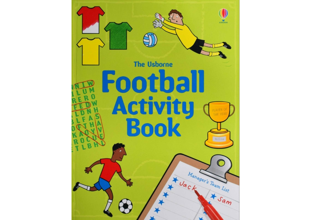 Kép 3/5 - könyv gyerekkönyv Usborne angol Okoskönyv gyerek könyv 9781409583448 Football Activity Pack