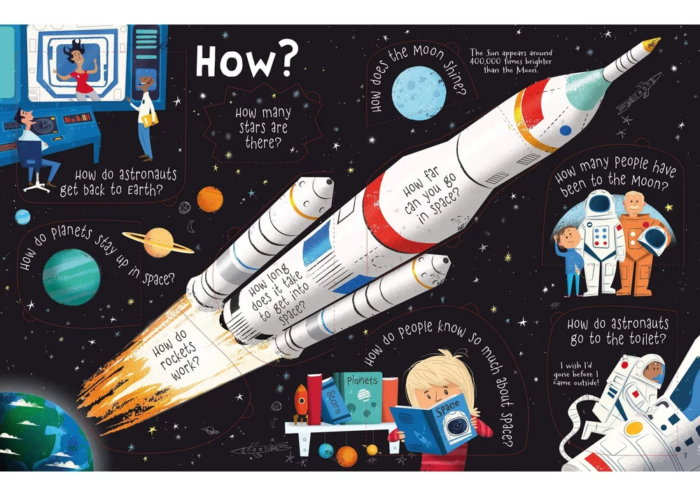 Kép 4/6 - Angol könyv, Okoskönyv, Usborne - LTF Q&amp;A about Space