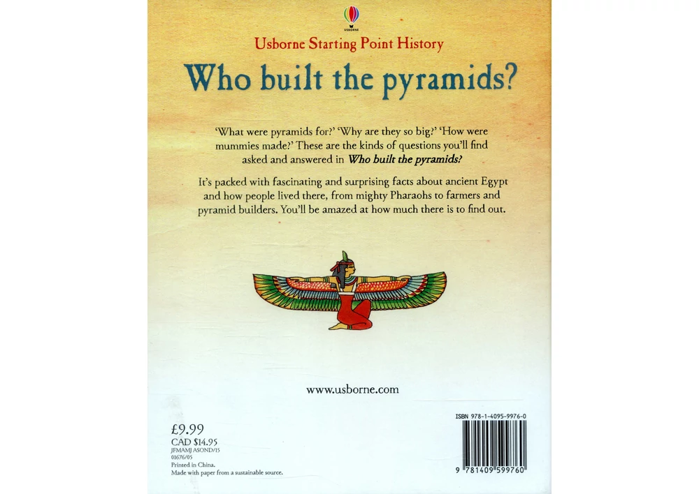 Kép 2/6 - könyv gyerekkönyv angol gyerekkönyv usborne okoskönyv gyerek Who build the Pyramids? 9781409599760