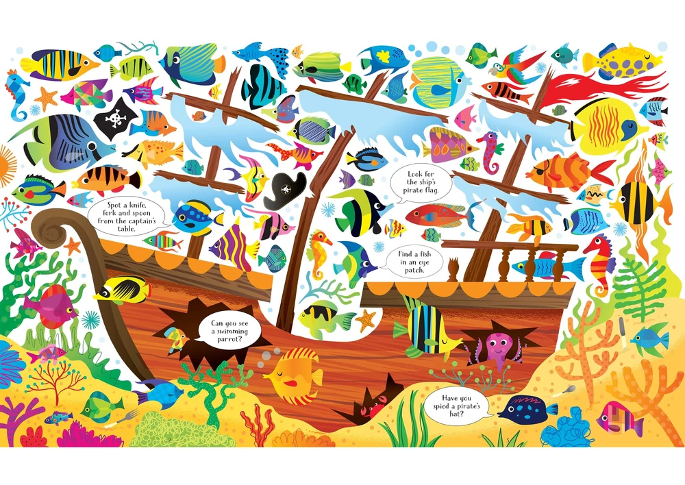 Kép 4/4 - könyv gyerekkönyv angol könyv usborne okoskönyv gyerek 9781474927925  Usborne Book and Jigsaw Under the Sea