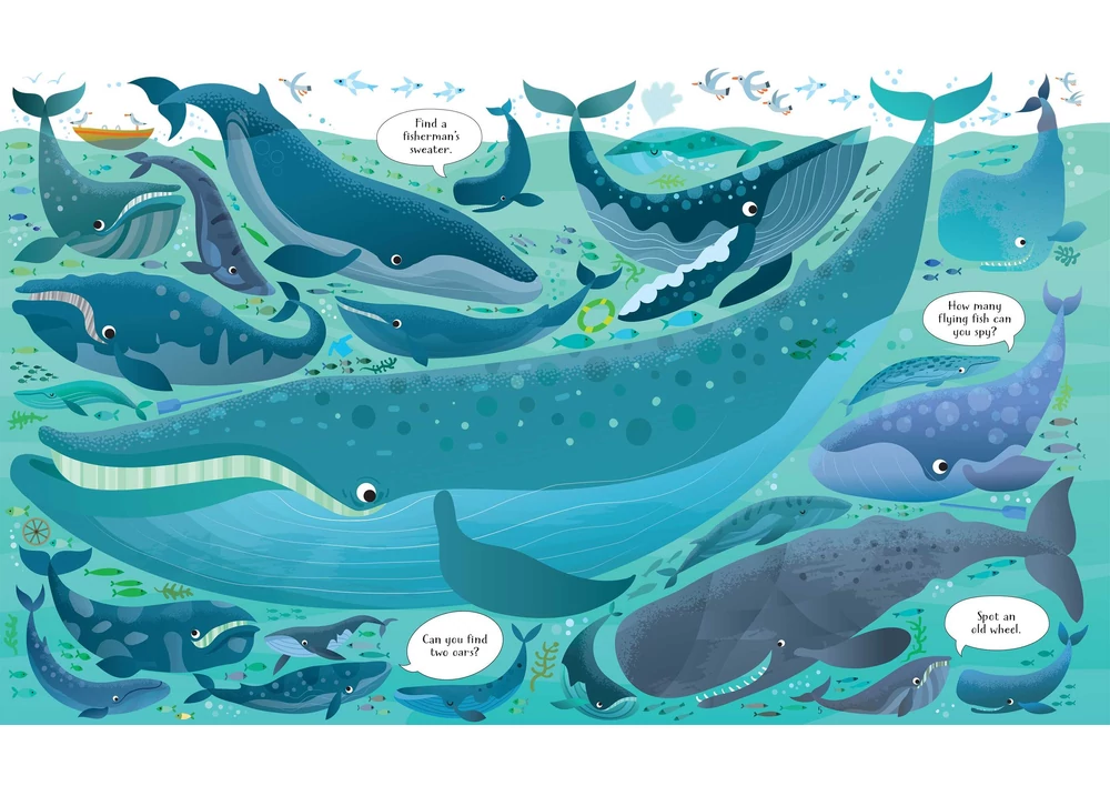 Kép 2/4 - könyv gyerekkönyv angol könyv usborne okoskönyv gyerek 9781474927925  Usborne Book and Jigsaw Under the Sea