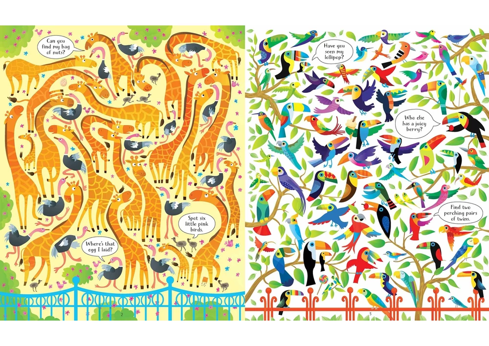 Kép 2/4 - könyv gyerekkönyv angol könyv usborne okoskönyv gyerek 9781474929028 Look and find Zoo