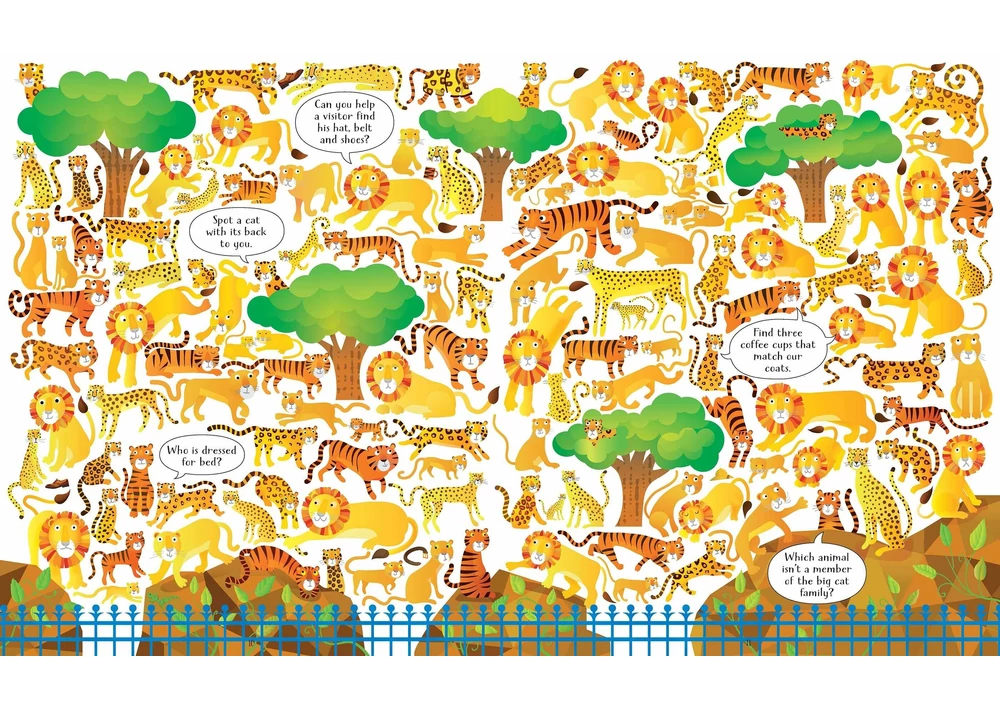 Kép 3/4 - könyv gyerekkönyv angol könyv usborne okoskönyv gyerek 9781474929028 Look and find Zoo