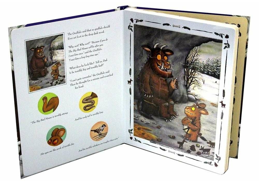 Kép 2/3 - könyv gyerekkönyv angol könyv usborne okoskönyv gyerek 9781509866106 The Gruffalo's Child Jigsaw Book