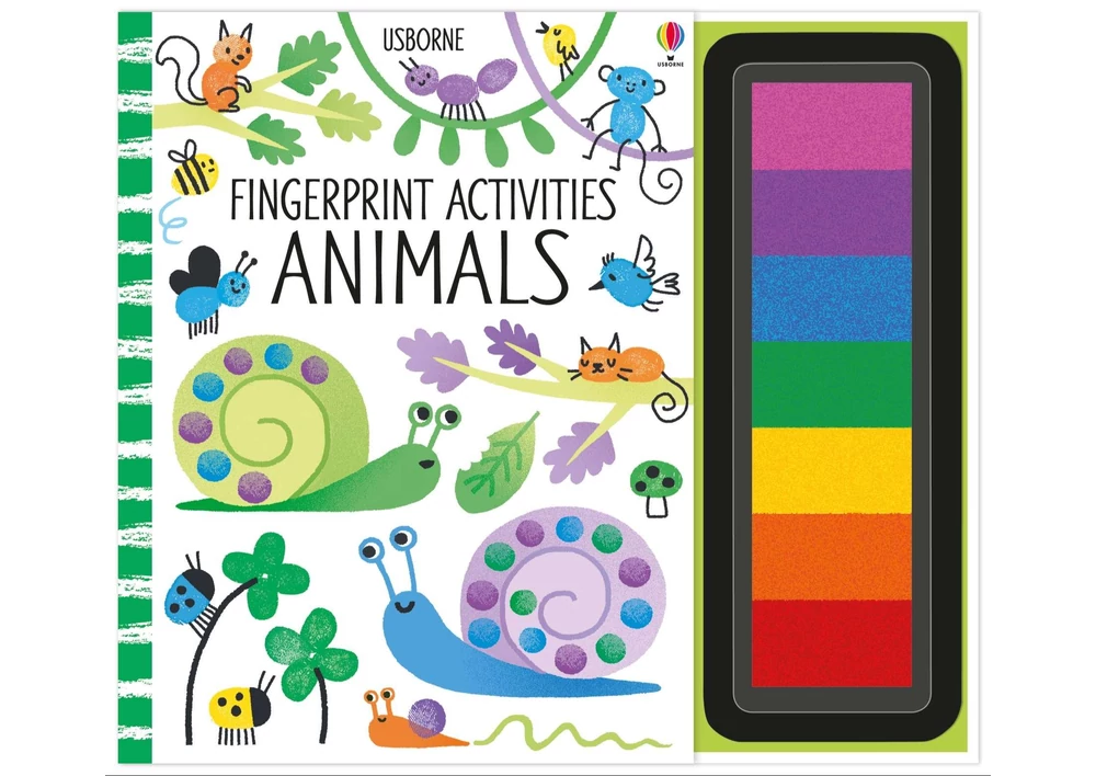 Kép 1/4 - Fingerprint Activities Animals 9781474914338 Okoskönyv Angol gyerekkönyv és ifjúsági könyv Usborne
