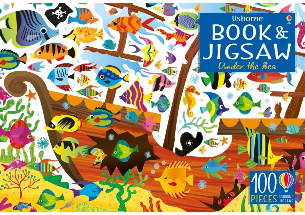Kép 1/4 - Usborne Book and Jigsaw Under the Sea 9781474927925 Okoskönyv Angol gyerekkönyv és ifjúsági könyv Usborne