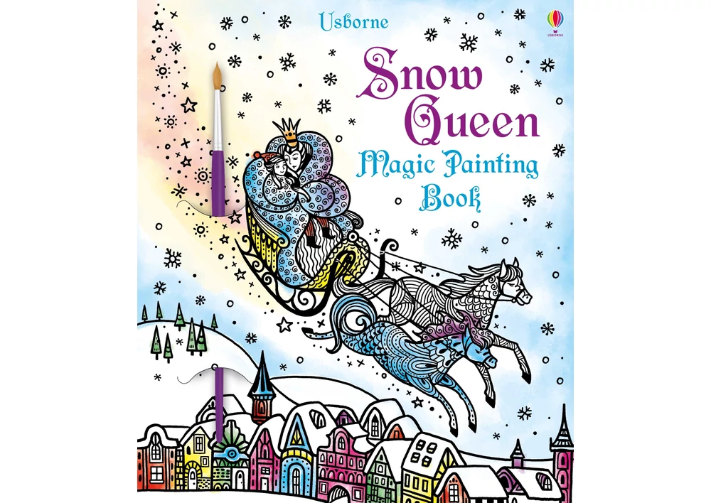 Kép 1/5 - Snow Queen Magic Painting Book 9781474933803 Okoskönyv Angol gyerekkönyv és ifjúsági könyv Usborne