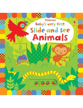 BVF Slide and See Animals 9781409581284 Okoskönyv Angol gyerekkönyv és ifjúsági könyv Usborne