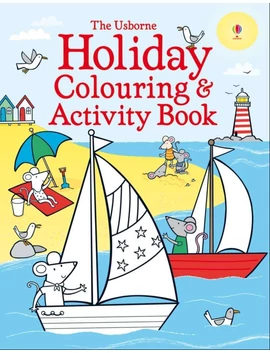 Holiday Colouring and Activity Book 9781409583141 Okoskönyv Angol gyerekkönyv és ifjúsági könyv Usborne