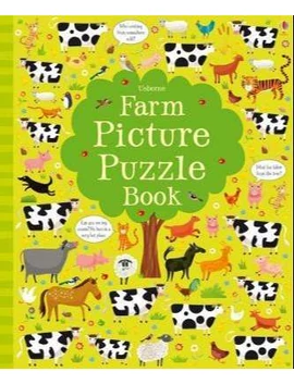 Farm Picture Puzzle Book 9781409598374 Okoskönyv Angol gyerekkönyv és ifjúsági könyv Usborne