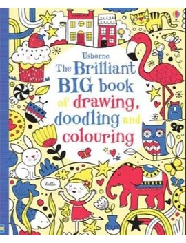 Brilliant Big Book of Drawing, Doodling and Colouring 9781474903660 Okoskönyv Angol gyerekkönyv és ifjúsági könyv Usborne