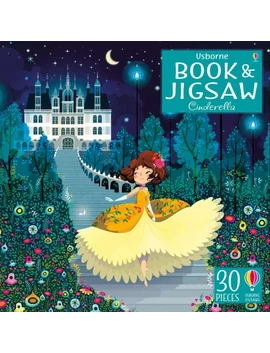 Usborne Book and Jigsaw Cinderella 9781474929042 Okoskönyv Angol gyerekkönyv és ifjúsági könyv Usborne