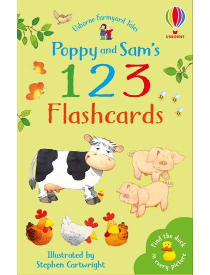 Poppy and Sam's 123 Flashcards 9780746054413 Okoskönyv Angol gyerekkönyv és ifjúsági könyv Usborne