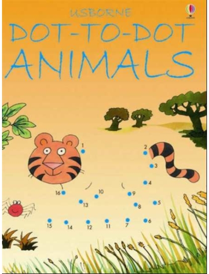 Dot-to-Dot Animals 9780746057209 Okoskönyv Angol gyerekkönyv és ifjúsági könyv Usborne