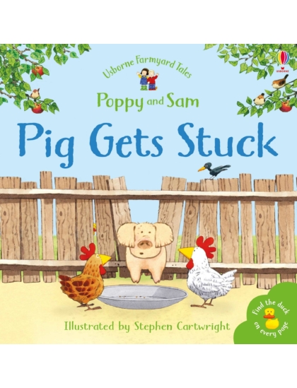 Farmyard Tales Stories Pig Gets Stuck 9780746063132 Okoskönyv Angol gyerekkönyv és ifjúsági könyv Usborne