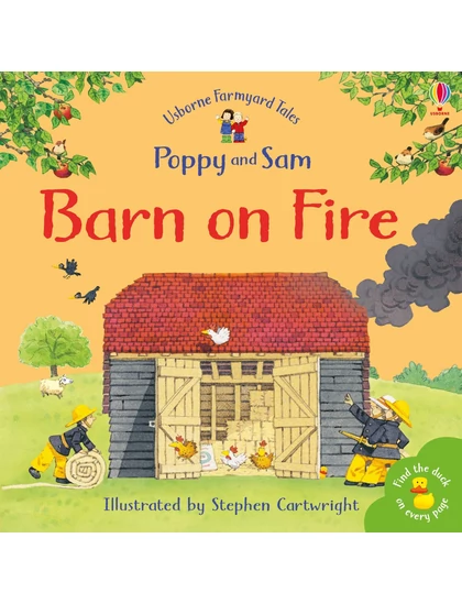 Farmyard Tales Stories Barn on Fire 9780746063200 Okoskönyv Angol gyerekkönyv és ifjúsági könyv Usborne