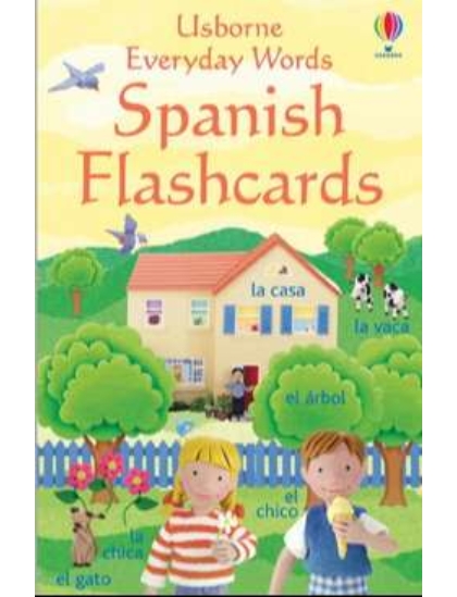 Everyday Words in Spanish Flashcards 9780746066553 Okoskönyv Angol gyerekkönyv és ifjúsági könyv Usborne
