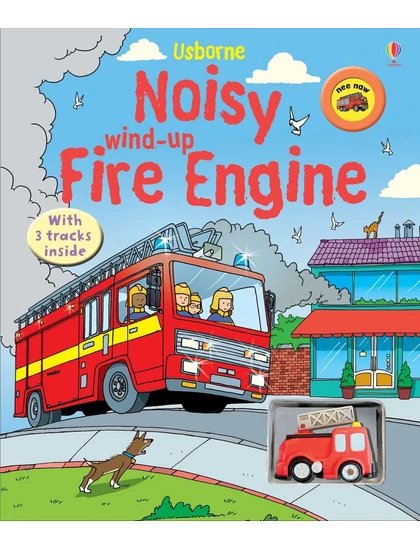 Noisy Wind-up Fire Engine 9780746091128 Okoskönyv Angol gyerekkönyv és ifjúsági könyv Usborne