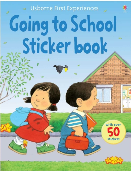 Going to School Sticker Book 9780746093597 Okoskönyv Angol gyerekkönyv és ifjúsági könyv Usborne