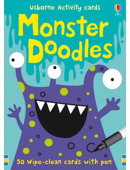 Monster Doodles 9781409504498 Okoskönyv Angol gyerekkönyv és ifjúsági könyv Usborne