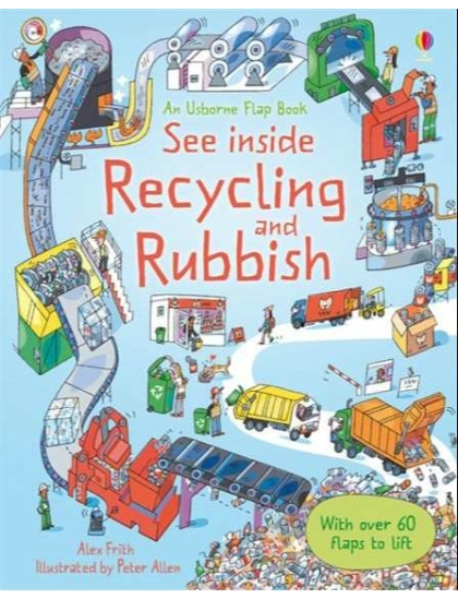 See Inside Recycling and Rubbish 9781409507413 Okoskönyv Angol gyerekkönyv és ifjúsági könyv Usborne