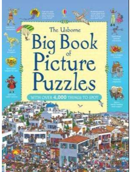 Big Book of Picture Puzzles 9781409531371 Okoskönyv Angol gyerekkönyv és ifjúsági könyv Usborne