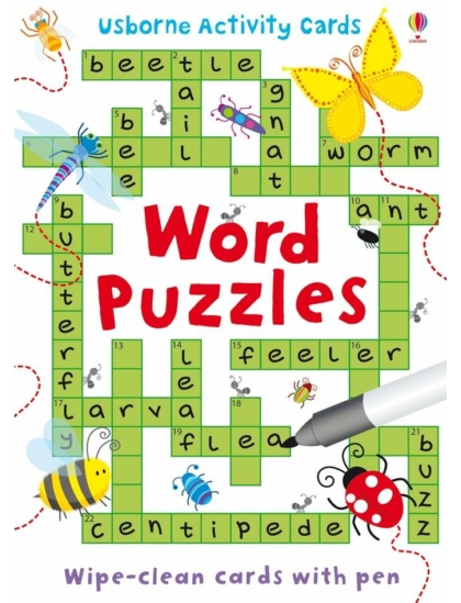 Word Puzzles 9781409536796 Okoskönyv Angol gyerekkönyv és ifjúsági könyv Usborne