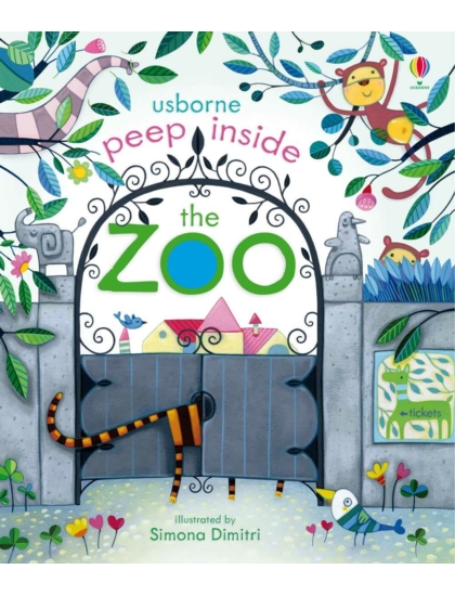 Peep Inside The Zoo 9781409549925 Okoskönyv Angol gyerekkönyv és ifjúsági könyv Usborne