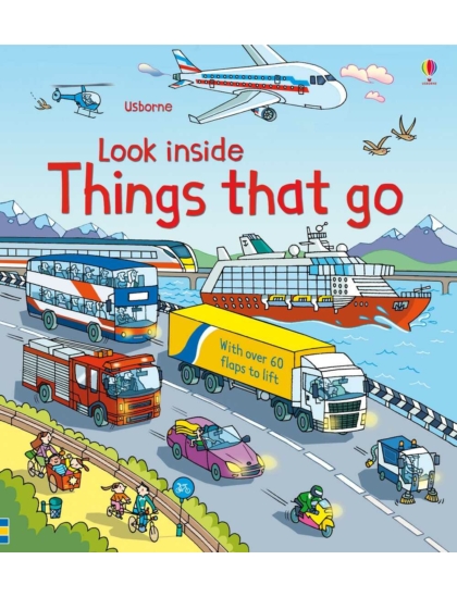 Look Inside Things That Go 9781409550259 Okoskönyv Angol gyerekkönyv és ifjúsági könyv Usborne