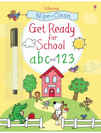 Wipe-clean Get Ready for School abc and 123 9781409563297 Okoskönyv Angol gyerekkönyv és ifjúsági könyv Usborne