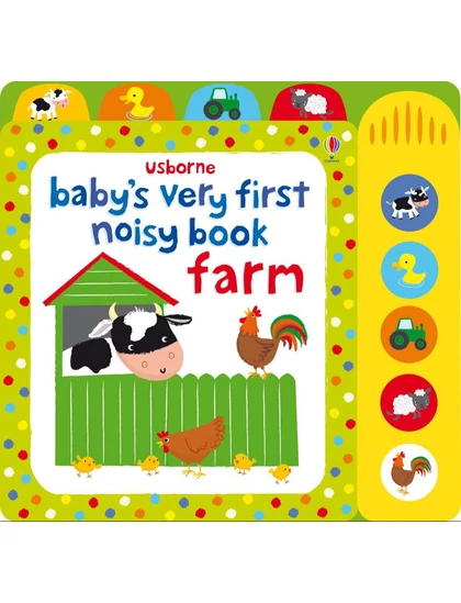 BVF Noisy Book Farm 9781409563440 Okoskönyv Angol gyerekkönyv és ifjúsági könyv Usborne