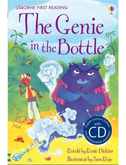 The Genie in the Bottle +CD 9781409563617 Okoskönyv Angol gyerekkönyv és ifjúsági könyv Usborne