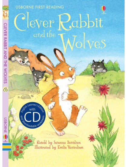 Clever Rabbit and the Wolves +CD 9781409563631 Okoskönyv Angol gyerekkönyv és ifjúsági könyv Usborne