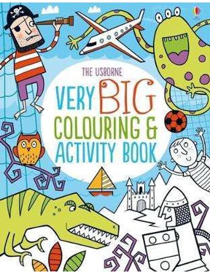 Very Big Colouring &amp; Activity 9781409566519 Okoskönyv Angol gyerekkönyv és ifjúsági könyv Usborne