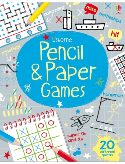 Pencil & Paper Games 9781409581352 Okoskönyv Angol gyerekkönyv és ifjúsági könyv Usborne