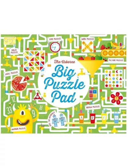 Big Puzzle Pad 9781409581376 Okoskönyv Angol gyerekkönyv és ifjúsági könyv Usborne