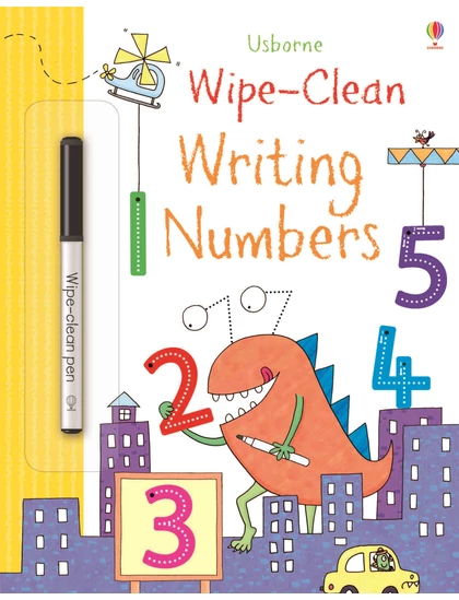 Wipe-clean Writing Numbers 9781409582649 Okoskönyv Angol gyerekkönyv és ifjúsági könyv Usborne