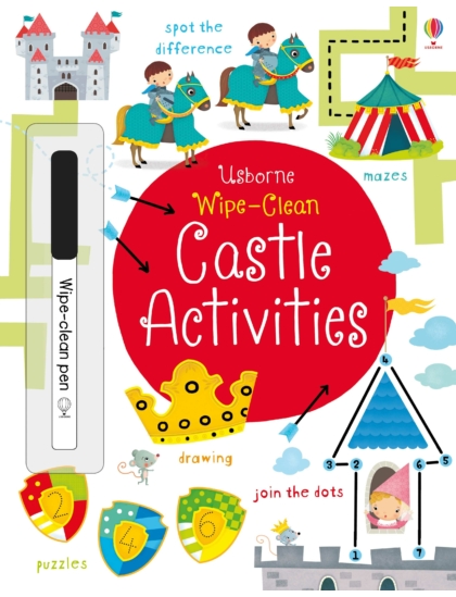 Wipe-clean Castle Activities 9781409582809 Okoskönyv Angol gyerekkönyv és ifjúsági könyv Usborne