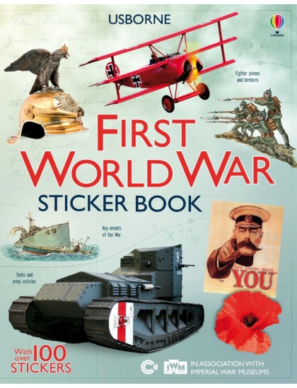 First World War Sticker Book 9781409583899 Okoskönyv Angol gyerekkönyv és ifjúsági könyv Usborne