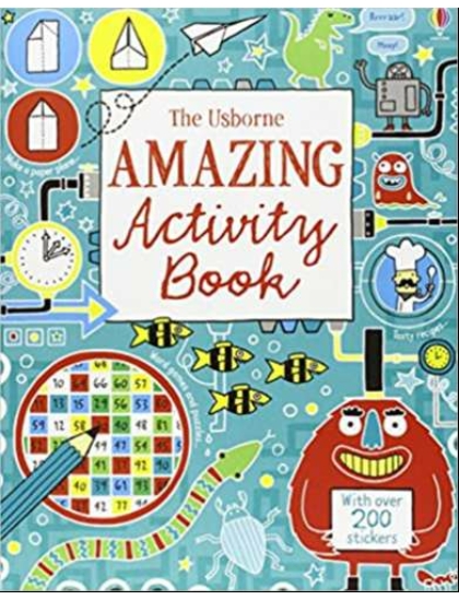Amazing Activity Book 9781409586654 Okoskönyv Angol gyerekkönyv és ifjúsági könyv Usborne