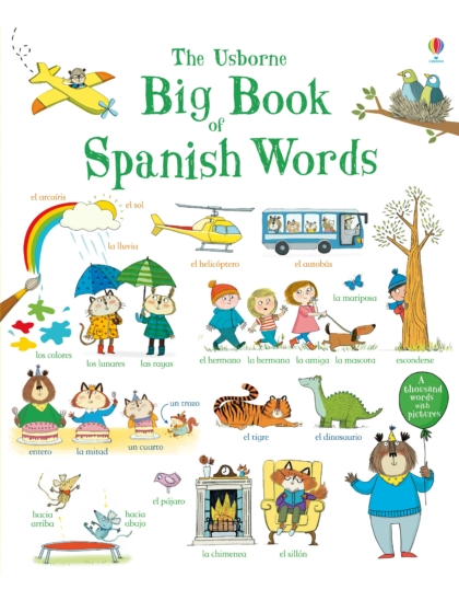 Big Book of Spanish Words 9781409593553 Okoskönyv Angol gyerekkönyv és ifjúsági könyv Usborne