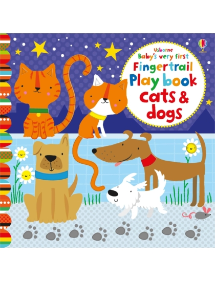 BVF Fingertrails Playbook Cats and Dogs 9781409597087 Okoskönyv Angol gyerekkönyv és ifjúsági könyv Usborne