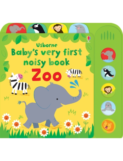 BVF Noisy book Zoo 9781409597117 Okoskönyv Angol gyerekkönyv és ifjúsági könyv Usborne
