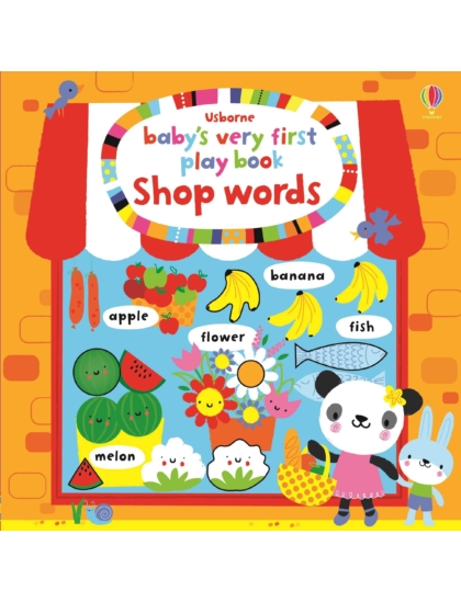 BVF Play book Shop words 9781409597124 Okoskönyv Angol gyerekkönyv és ifjúsági könyv Usborne