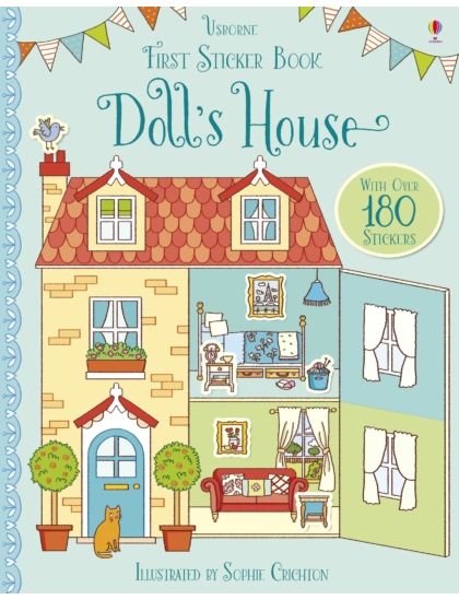First Sticker Book Doll's House 9781409597414 Okoskönyv Angol gyerekkönyv és ifjúsági könyv Usborne