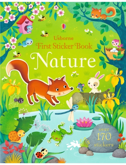 First Sticker Book Nature 9781409597476 Okoskönyv Angol gyerekkönyv és ifjúsági könyv Usborne